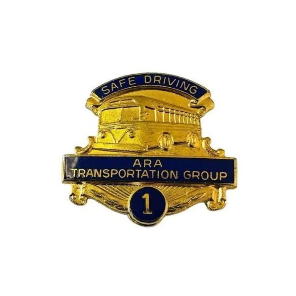 ARA Transportation Group Safe Driver Bus Truck Trucker Pin Award Badge #1 VTG